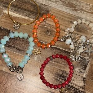 Multi-Color Beaded Bracelet Set